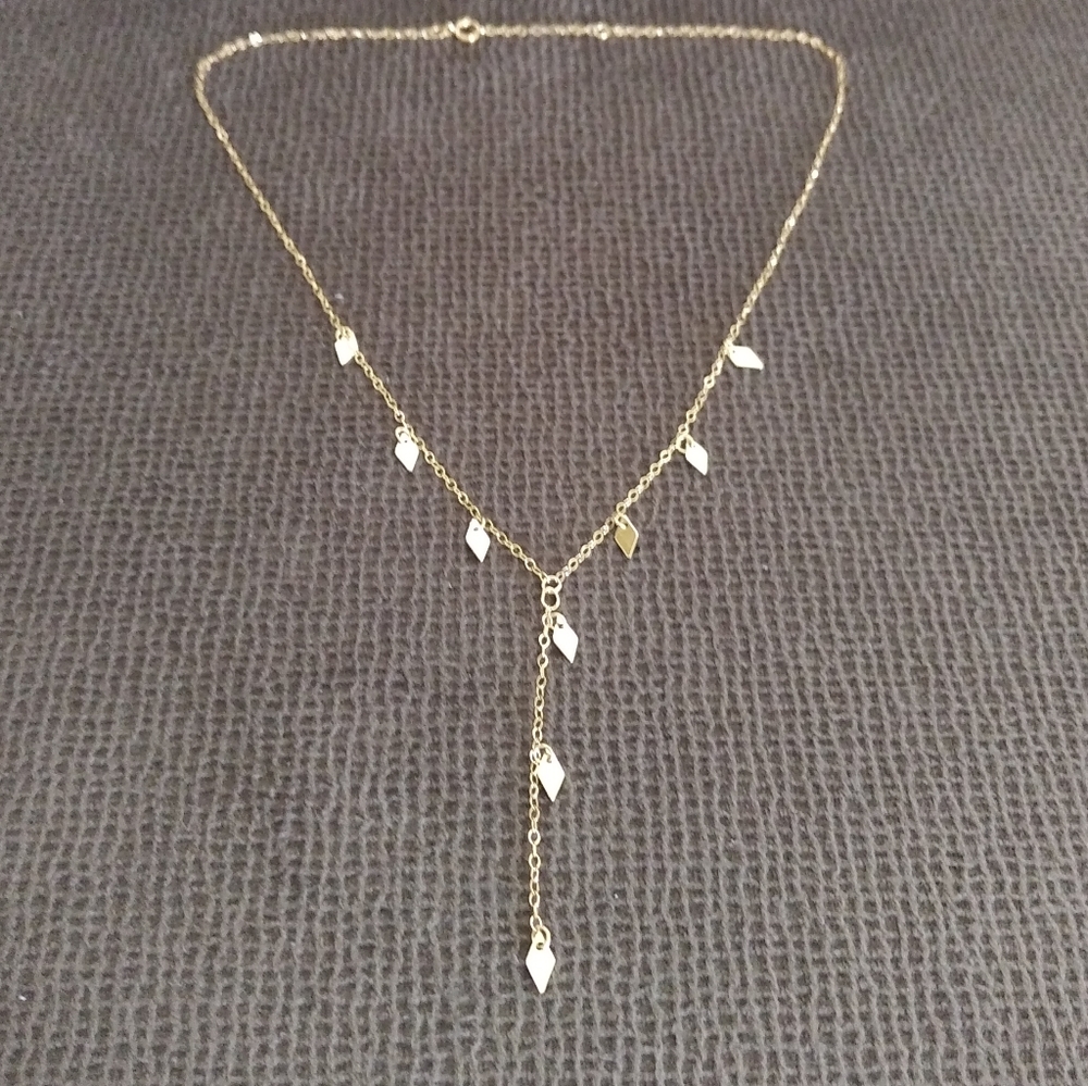 Choker style necklace with diamond♦ shaped accents - Picture 9 of 11